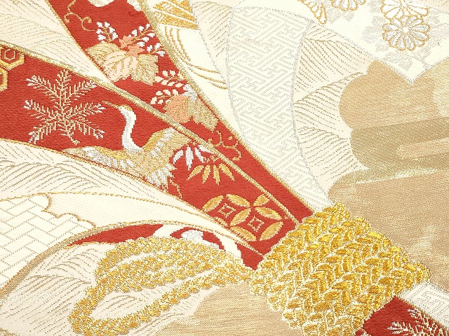 平和屋本店□袋帯 西陣 まとめて100点 鳳凰 向かい鶴 蝶 更紗 花