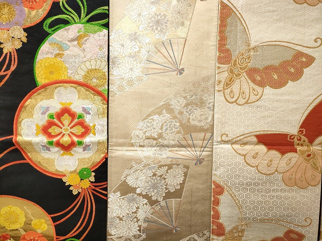平和屋本店□袋帯 西陣 まとめて100点 鳳凰 向かい鶴 蝶 更紗 花
