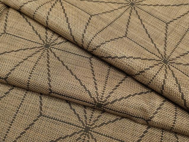 平和屋着物●本場大島紬　9マルキ　麻の葉文様　正絹　逸品　DAAY2445op