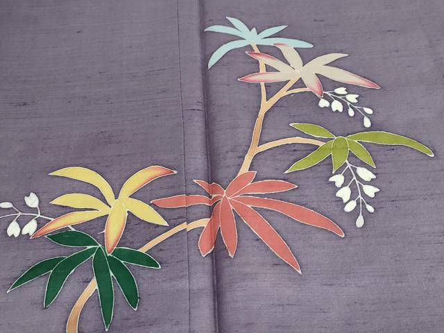 平和屋着物○本加賀友禅作家 成竹登茂男 訪問着 白山紬