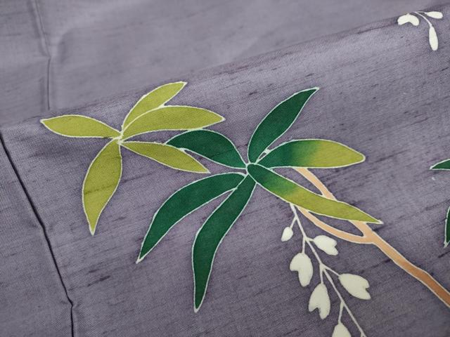 平和屋着物○本加賀友禅作家 成竹登茂男 訪問着 白山紬