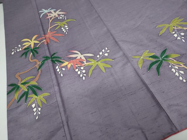 平和屋着物○本加賀友禅作家 成竹登茂男 訪問着 白山紬