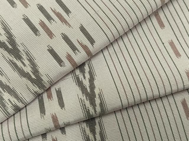 平和屋着物▽上質な紬　単衣　間道　正絹　逸品　AABC3784fy