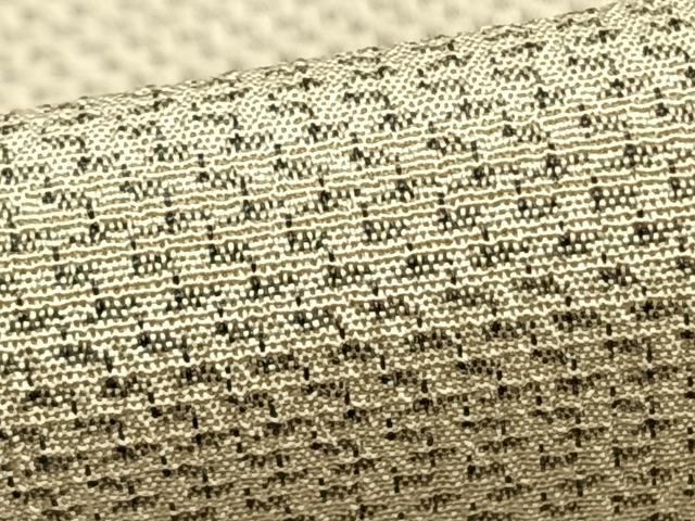 平和屋着物▽本塩沢 単衣 霞文 正絹 逸品 AABC3780fy