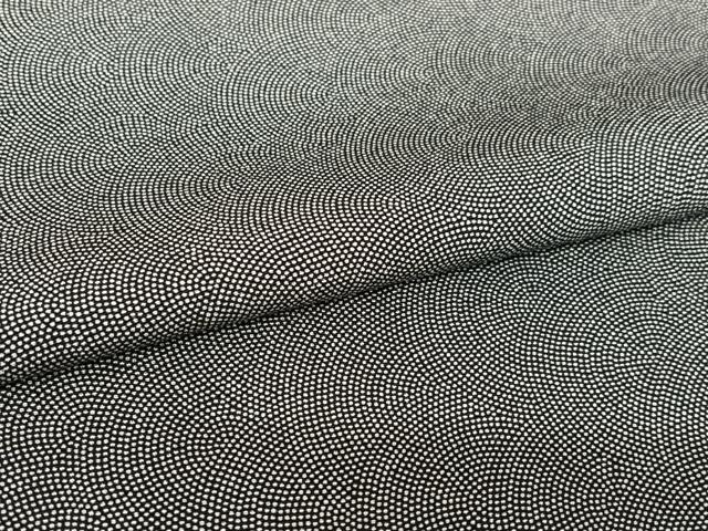 平和屋着物○江戸小紋 鮫小紋柄 黒地 正絹 逸品 AABC4874zg