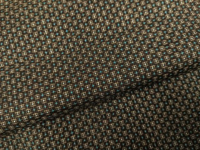 平和屋着物○男性 本場大島紬 アンサンブル 割り込み絣 正絹 逸品