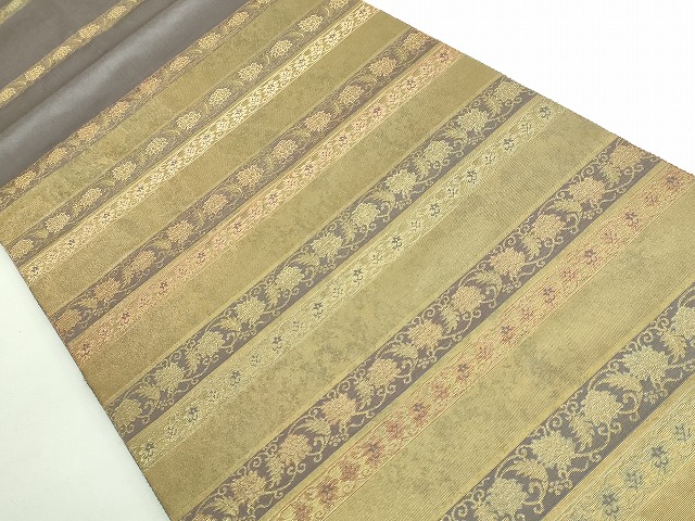 平和屋着物■極上　西陣織　陰山織物謹製　箔屋清兵衛　太鼓柄袋帯　名物裂間道　本金箔　逸品　DZAB1451kh5 平和屋着物□極上 西陣織 陰山織物謹製 箔屋清兵衛 太鼓柄袋帯