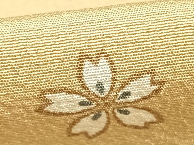 平和屋着物▽上質な小紋 単衣 舞桜文 正絹 逸品 AABC3985fy