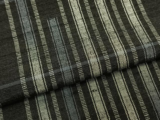 平和屋着物▽上質な紬　単衣　抽象文様　正絹　逸品　AABC4059fy_4