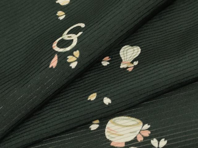 平和屋着物＊夏物　小紋　絽　茶道具　正絹　逸品　AABD3316jd