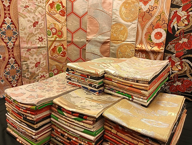 平和屋着物■袋帯 西陣 まとめて100点 鳳凰 向かい鶴 蝶 風景 更紗 花柄 宝相華 正倉院 佐賀錦 金銀糸 など 未使用品あり 全て正絹 mmm016