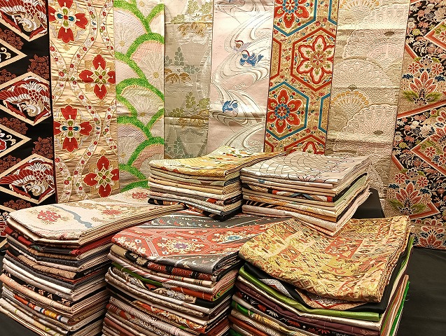 平和屋着物■袋帯 西陣 まとめて100点 鳳凰 孔雀 鴛鴦 蝶 更紗 花柄 宝相華 佐賀錦 金銀糸 など 着用可能多数 未使用品有 全て正絹 mmm013