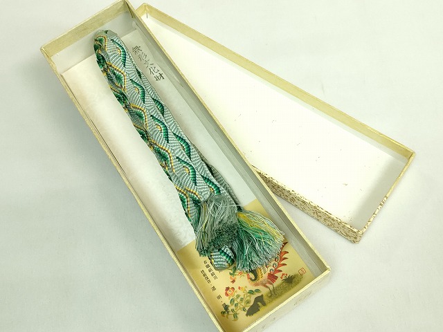 平和屋本店■極上　有職組紐道明　帯締め　唐組　宮内庁御用　国立博物館御用　東京芸術大学御用　逸品　DZAA11390kh5
