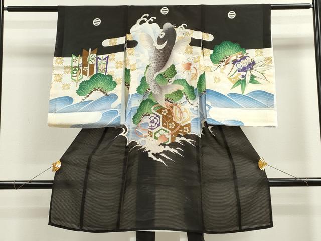 平和屋着物*夏物 お宮参り 男の子 祝着 産着 初着 のしめ 絽