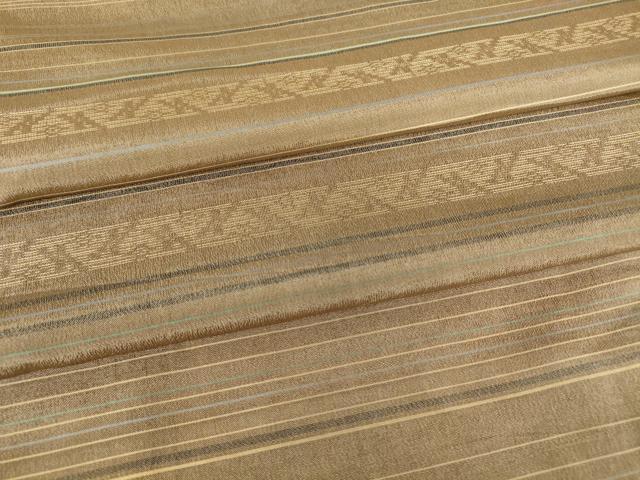 平和屋着物●男性　紬　横段文　正絹　逸品　DAAY9279az