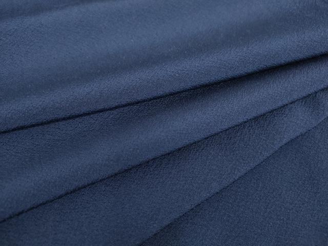 平和屋着物●上質な色無地　濃藍色　正絹　逸品　DAAY9289az