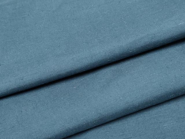 平和屋着物●男性　紬　色無地　鉄御納戸色　正絹　逸品　未使用　CABA4809hy