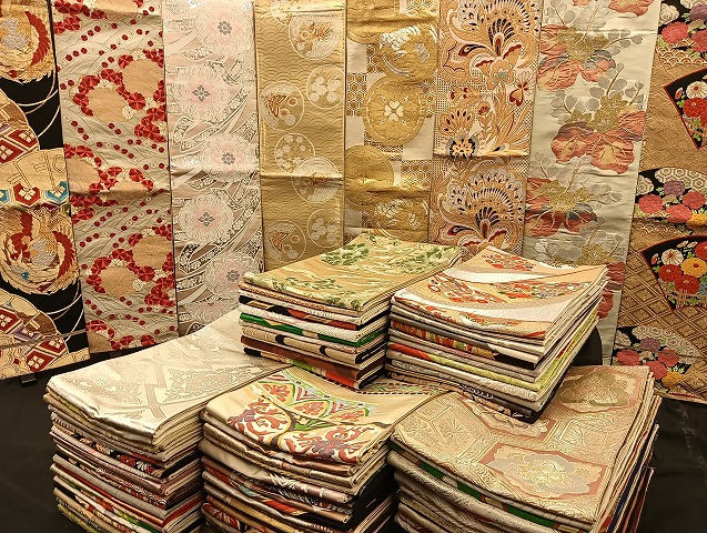 平和屋着物■袋帯 西陣 まとめて100点 鳳凰 向かい蝶 風景 更紗 花柄 宝相華 正倉院 金銀糸 など 未使用品あり 全て正絹 mmm041