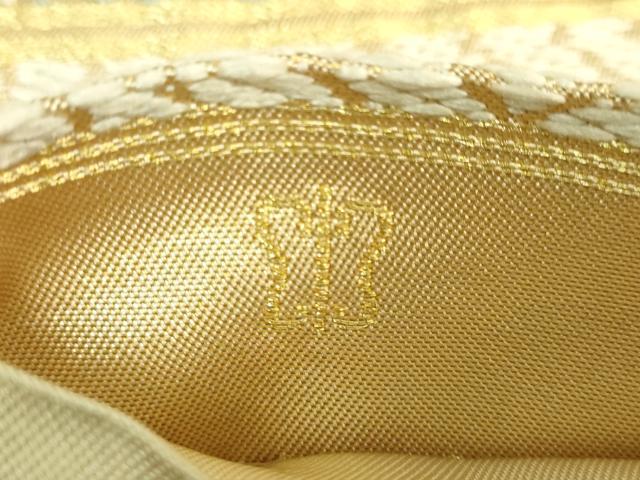 平和屋着物●極上　西陣　川島織物　六通柄　本袋帯　市松文様　金糸　逸品　DZAB2304kh6_6