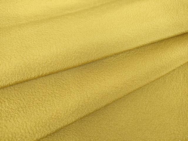 平和屋着物●上質な色無地　芥子色　正絹　逸品　未使用　DAAY9523az