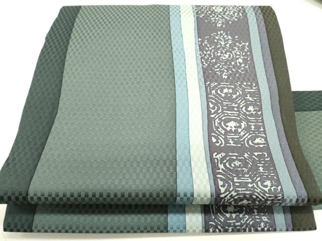 平和屋着物●九寸名古屋帯　花間道　正絹　逸品　未使用　DAAZ2821op