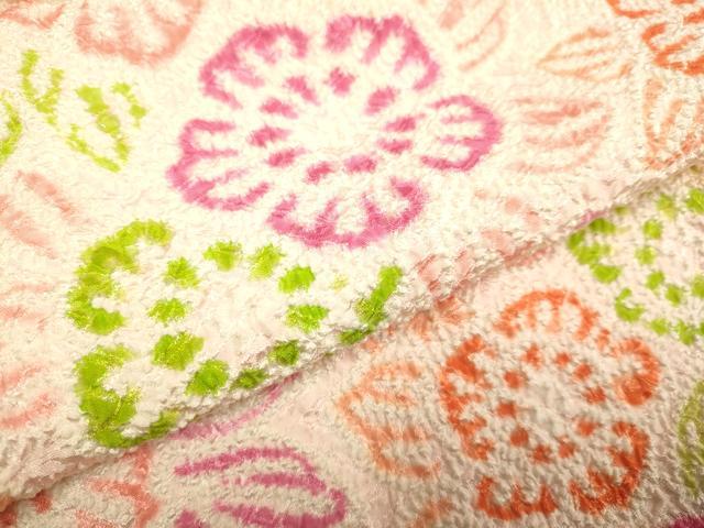 平和屋本店[]極上　七五三　女の子　3歳　祝着　三つ身　総絞り　草花文　逸品　未使用　DZAB3242kh6_3