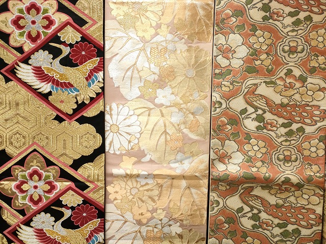平和屋本店□袋帯 西陣 まとめて100点 鶴 孔雀 花柄 宝相