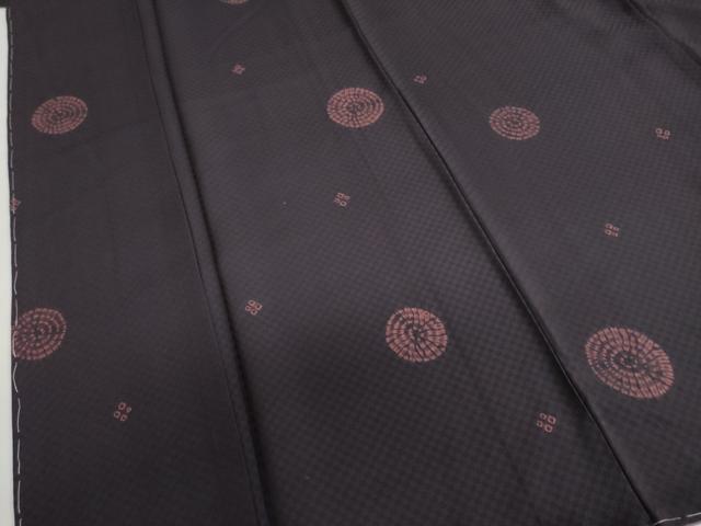 平和屋着物●上質な小紋　絞り　舞花文　さが美扱い　正絹　逸品　未使用　DAAZ7448ud