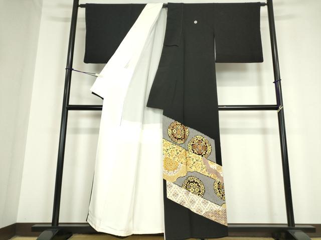 平和屋着物○創業460年・千總 黒留袖 駒刺繍 正倉院