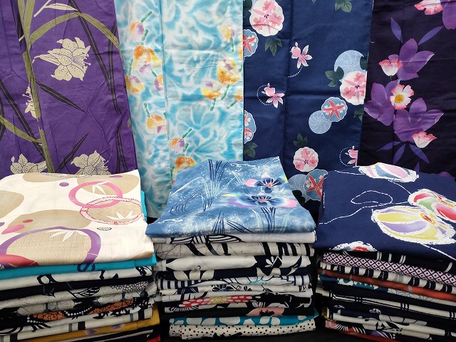 平和屋本店■浴衣 まとめて 45点 金魚 花柄 hiromichi nakano 綿紅梅 など 着用可能多数 未使用品あり ppp3074