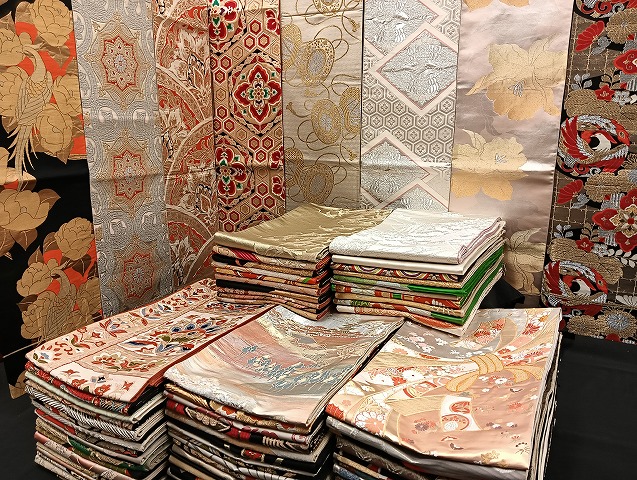 平和屋着物■袋帯 西陣 まとめて100点 鳳凰 向い鶴 鴛鴦 尾長鳥 向い蝶 風景 更紗 花柄 正倉院 楽器 金銀糸 未使用品あり 全て正絹 mmm963