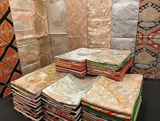 平和屋着物■袋帯 西陣 まとめて100点 鳳凰 向い鶴 向い鴛鴦 人物 蝶 更紗 花柄 正倉院 金銀糸 着用可能多数 未使用品あり 全て正絹 mmm978