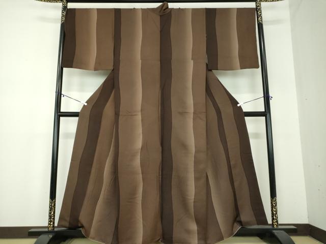 平和屋着物●上質な小紋　霞間道　暈し染め　正絹　逸品　DABA1181ps