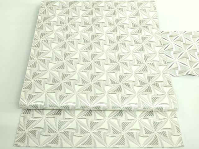 平和屋本店●極上　本場筑前博多織　八寸名古屋帯　風車　逸品　DZAB2923kh6