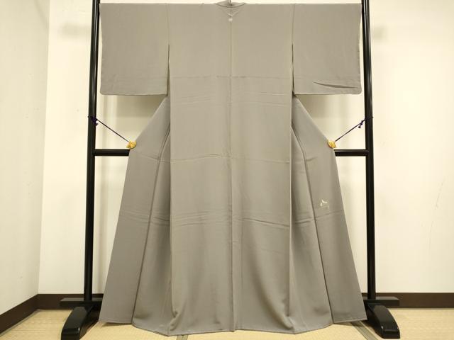 平和屋着物●極上　本草木染作家　啓圓　色無地　濃い胡桃染色　逸品　未使用　DZAB3884kh6_1