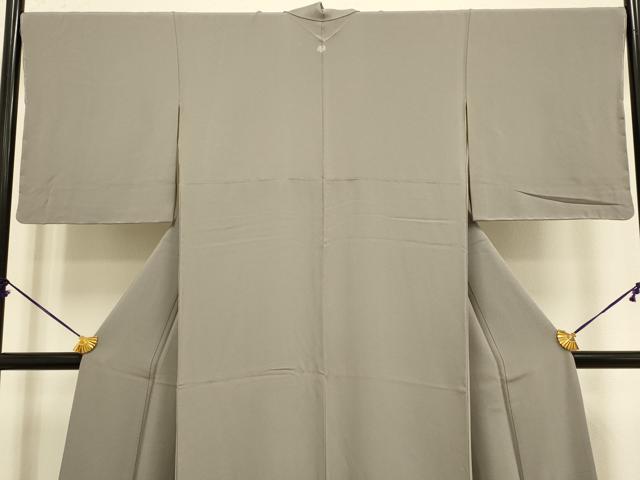 平和屋着物●極上　本草木染作家　啓圓　色無地　濃い胡桃染色　逸品　未使用　DZAB3884kh6_3