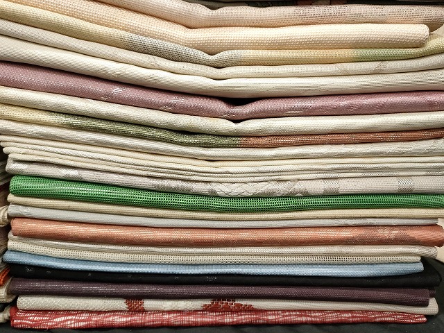 平和屋本店□夏物 袋帯 絽 紗 まとめて 50点 風景 花柄 すくい