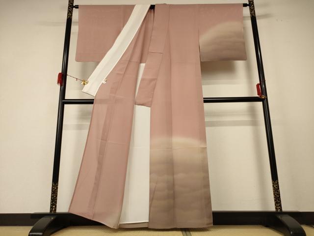 平和屋着物＊夏物　訪問着　絽　霞文　暈し染め　正絹　逸品　AABE4397jd 平和屋着物＊夏物 訪問着 絽 霞文 暈し染め 正絹 逸品 AABE4397jdの