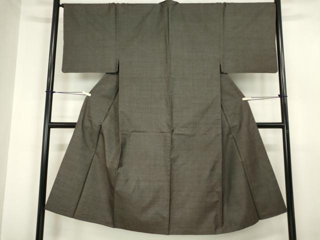 平和屋着物○極上 男性 紬 アンサンブル 濃藍色 逸品 DZAB2702kh6 平和