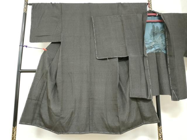 平和屋着物●男性　紬　アンサンブル　抽象文様　正絹　逸品　未使用　DABB0307ud 23,400円