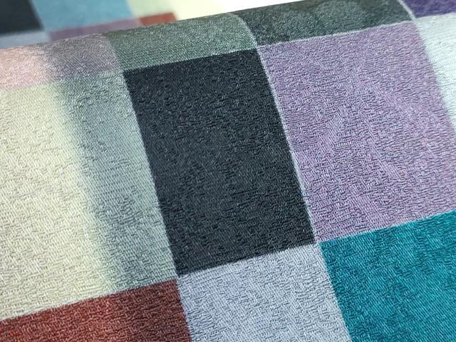 平和屋着物●極上　全通柄袋帯　変わり市松　逸品　DZAB3666kh6_4