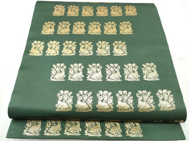 平和屋着物●龍村晋謹製　全通柄袋帯　名物角倉金錦　金糸　正絹　逸品　CABB9519hy 38,025円