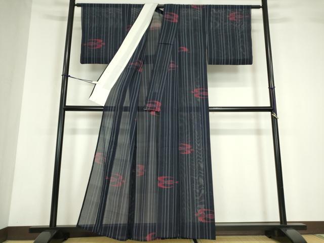 平和屋着物＊夏物　小紋　紗紬　燕絣　正絹　逸品　DABA4455az 平和屋着物＊夏物 小紋 紗紬 燕絣 正絹 逸品 DABA4455azの通販はau PAY