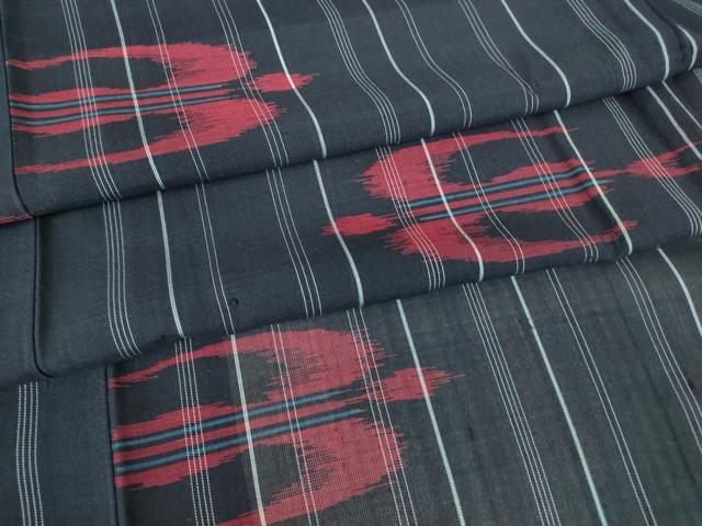 平和屋着物＊夏物 小紋 紗紬 燕絣 正絹 逸品 DABA4455azの通販はau PAY