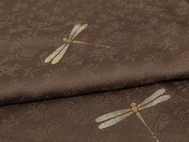 平和屋着物＊夏物　訪問着　絽　刺繍　蜻蛉　金彩　正絹　逸品　AABF2807jd_4