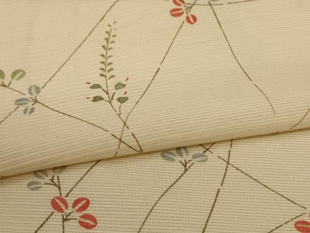 平和屋着物＊夏物　小紋　絽　萩文　正絹　逸品　AABF6825jd_4