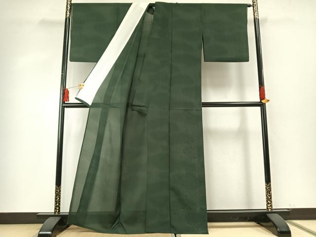 平和屋着物＊夏物　小紋　紗　縞　正絹　逸品　AABF5800fy 平和屋着物＊夏物 小紋 紗 縞 正絹 逸品 AABF5800fy 【公式通販】