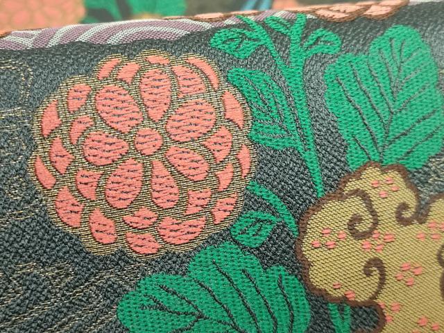 平和屋本店●極上　1854年創業　帯屋捨松　六通柄袋帯　唐織　吉祥草花文　金糸　共箱付き　逸品　未使用　DZAB4846kh6_6