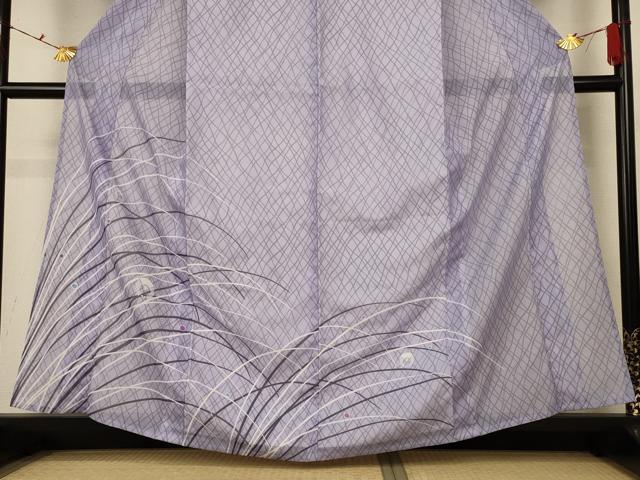 平和屋着物＊夏物　色留訪問着　絽　芝文　洗える着物　AABF9500jd_2