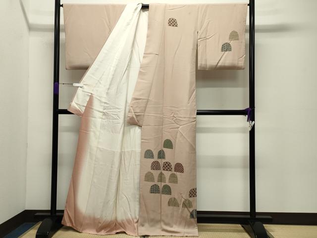 平和屋着物●訪問着　吉祥文　正絹　逸品　CABC8193gh_1